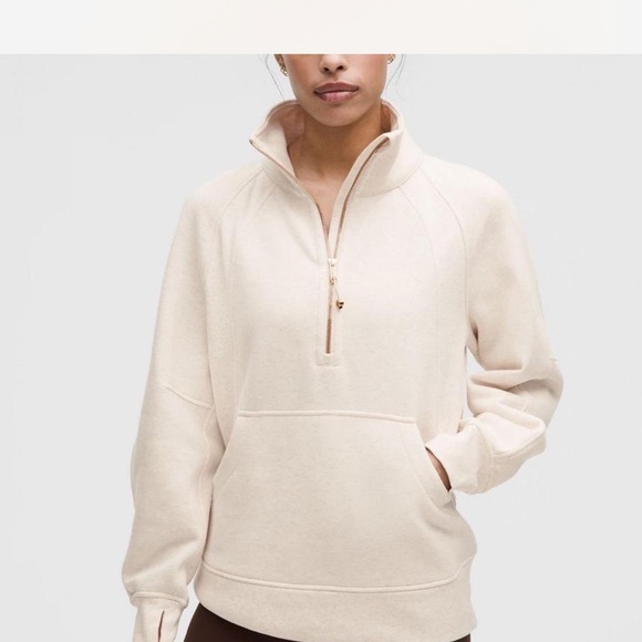 lululemon athletica Tops - Lululemon scuba oversized funnel-neck half zip